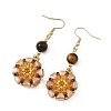 Glass Seed Beads Dangle Earrings EJEW-MZ00763-6