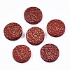 Painted Natural Wood Beads WOOD-T021-49A-08-1