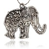 Tibetan Style Alloy Rhinestone Big Pendants LS-ALRI-L048-01AS-2