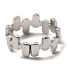 Non-Tarnish 304 Stainless Steel Open Cuff Rings RJEW-Z018-20P-3