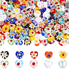 180pcs Handmade Millefiori Glass Beads LAMP-PA0001-67B-1