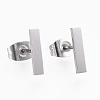 Tarnish Resistant 304 Stainless Steel Stud Earrings X-EJEW-H350-24P-1