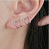 2 Pcs Alloy Cuff Earring Kits for Women WG0D93E-31-1