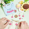 10Pcs 10 Style Number 0~9 Acrylic Charms Locking Stitch Markers HJEW-AB00651-3