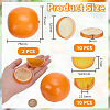 22Pcs 3 Styles Plastic Simulated Lemon DJEW-AR0001-15C-2