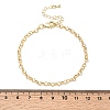 Brass Link Chain Bracelet for Women BJEW-A065-08G-5
