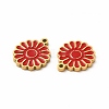 Ion Plating(IP) 304 Stainless Steel Enamel Charms STAS-F291-03G-01-2