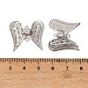 Brass Crystal Rhinestone Filigree Connector Charms RB-CBA890A-01P-3