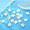 20Pcs Natural Freshwater Shell Star Charms SHEL-YW0001-14-4