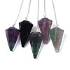 Natural Fluorite Hexagonal Pointed Dowsing Pendulums LS-G-T097-08-2