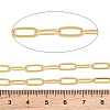 Brass Paperclip Chains KK-CBAC547-20G-2