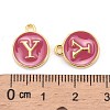 Golden Plated Alloy Enamel Charms LS-ENAM-S118-08Y-3