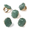 Natural Green Aventurine & Alloy Finger Rings for Women RJEW-G375-01G-02-4