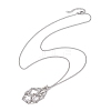 Non-Tarnish 3Pcs 3 Styles 304 Stainless Steel Macrame Pouch Necklace Makings NJEW-JN04902-02-4