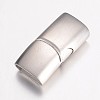 Tarnish Resistant 304 Stainless Steel Magnetic Clasps with Glue-in Ends LS-STAS-G071-39P-1