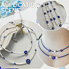 100Pcs Handmade Evil Eye Lampwork Beads LAMP-SP0001-03A-6