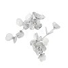 Flower Alloy Rhinestone Stud Earrings for Women EJEW-Z056-01P-3