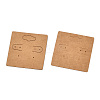 Kraft Paper Earring Display Cards with Hanging Hole EDIS-N010-01-1-3