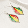 Alloy Leaf Dangle Earrings ST8779-3