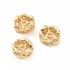 Brass Micro Pave Cubic Zirconia Spacer Beads KK-A181-VF430-2-2