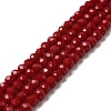 Imitation Jade Glass Bead Strands X-GLAA-F001-6x4mm-29-1