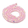 Baking Painted Glass Beads Strands DGLA-D001-05B-2