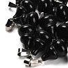Natural Obsidian Pendants G-B127-03P-17-1