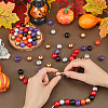 240Pcs 6 Styles Natural Wood Beads Strands WOOD-SP0001-03C-3