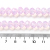 Baking Painted Transparent Glass Beads Strands DGLA-A034-J8MM-D09-4