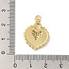 Rack Plating Brass with Cubic Zirconia Pendant KK-Q795-21G-3