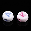 Initial Acrylic Beads X-PL085-7