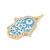 Brass Micro Pave Cubic Zirconia Pendants KK-U058-03G-2