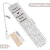1Pc 304 Stainless Steel Bookmark AJEW-CP0003-87B-2