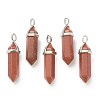 Synthetic Goldstone Pointed Pendants G-M378-01P-A33-1