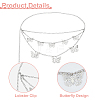 2Pcs 2 Colors  Aluminum Butterfly Tassel 3 Layered Waist Body Chains for Women Girls AJEW-HS0001-17-4