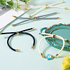 3Pcs 3 Colors Round Nylon Twisted Cord Slider Bracelet Making MAK-TA0001-32-5