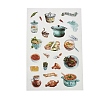 6Pcs Coffee Theme DIY Paper Scrapbook Stickers STIC-U004-05C-3