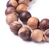 Natural Wood Beads Strands WOOD-F008-04-D-3