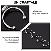 Unicraftale DIY Half Round Blank Dome Ring Making Kit DIY-UN0004-02-5