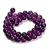 Dyed Natural Agate Beads Strands G-G203-10B-10mm-3