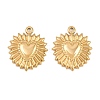304 Stainless Steel Pendants STAS-E524-02G-1