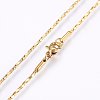 304 Stainless Steel Coreana Chain Necklaces NJEW-F221-10G-B-2