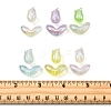 48Pcs 2 Styles UV Plating Transparent Acrylic Beads SACR-FS0001-36-5