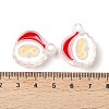 Christmas Decorations Theme Opaque Acrylic Bead with Enamel OACR-Z021-01I-3