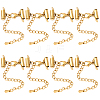 10 Sets Stainless Steel Curb Chain Extender STAS-BBC0008-21A-G-1