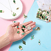 48Pcs 12 Style Alloy Enamel Pendants ENAM-KS0001-07-5