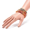 4Pcs 4 Style Mixed Natural Agate Beaded Stretch Bracelets Set BJEW-JB08780-3