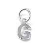 925 Sterling Silver Letter Charms LS-STER-C012-01S-G-1