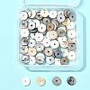 80Pcs 2 Colors Dyed Natural Shell Bead Spacers SHEL-FS0001-11-6