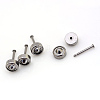 304 Stainless Steel Lapel Pin Backs STAS-S046-35-1
